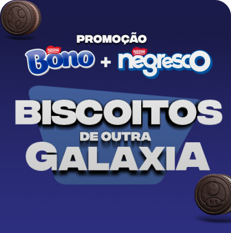 Promoção BONO® e NEGRESCO® Biscoitos de Outra Galáxia